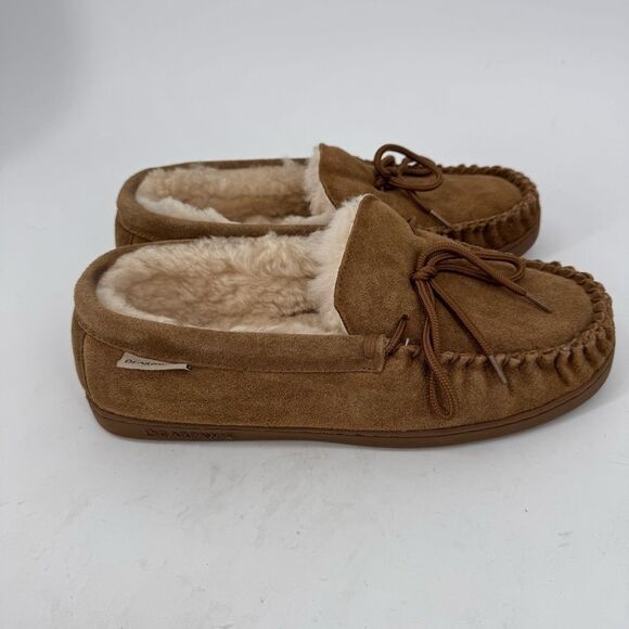 BEARPAW Women's Mindy Hickory Women's size 11 Brown Suede Moccasin Slippers - Picture 1 of 7